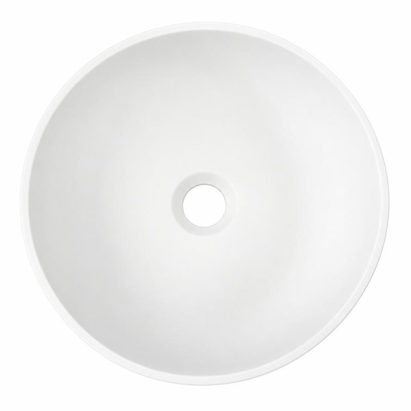 Solid S kleine waskom fontein Solid Surface rond 30 x 30 x 11 cm mat wit 1208953273